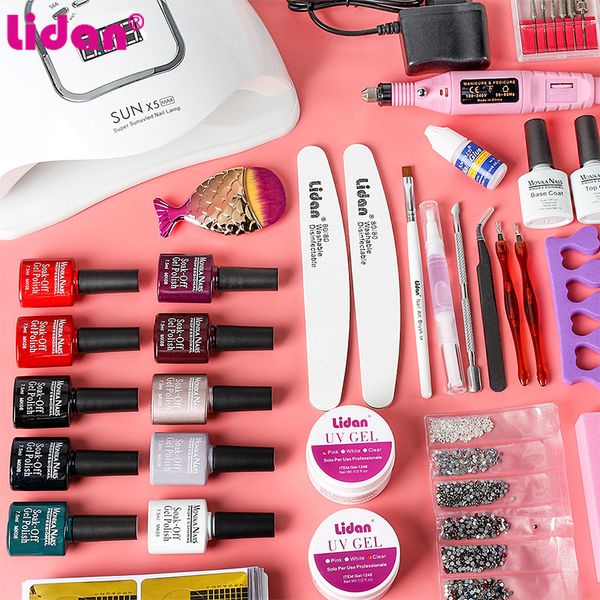 nail art kits set uv led lamp dryer manicure gel varnish kit electric drill home use diy polish soak off tools
nail art kits set uv led lamp dryer manicure gel varnish kit electric drill home use diy polish soak off tools