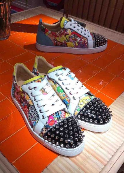 name-designer super loubi print casual party cool graffiti patent leather sneaker mens women red bottom shoes outdoor trainers with box, Black
name-designer super loubi print casual party cool graffiti patent leather sneaker mens women red bottom shoes outdoor trainers with box, Black