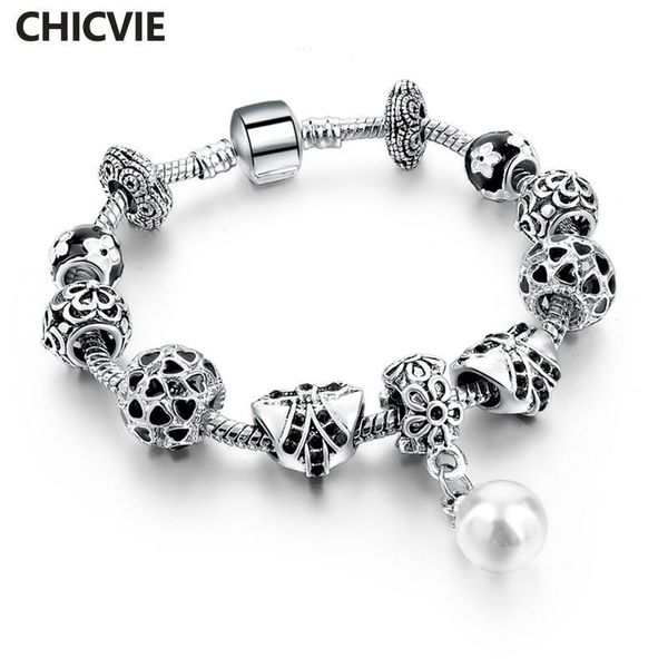 chicvie chain link white pearl bracelets & bangles for women silver charm boho jewelry black flower & heart bracelet sbr160041
chicvie chain link white pearl bracelets & bangles for women silver charm boho jewelry black flower & heart bracelet sbr160041