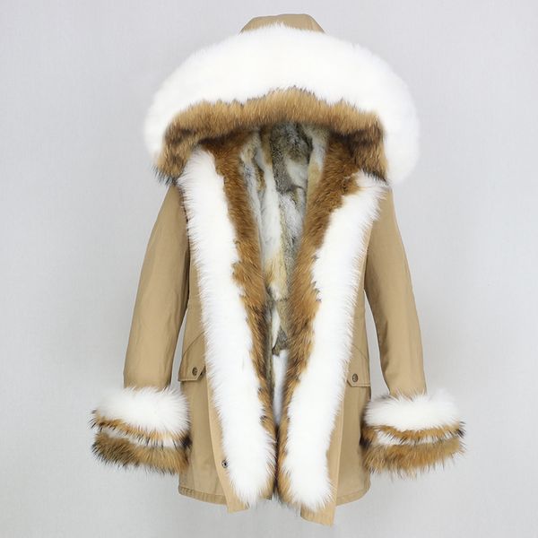 oftbuy 2020 winter jacket women real fur coat thick warm natural fur collar hood parka outwear liner streetwear, Black
oftbuy 2020 winter jacket women real fur coat thick warm natural fur collar hood parka outwear liner streetwear, Black