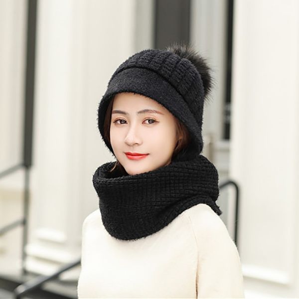 2020 new 2pcs fashion women cute warm hat knitted skullies beanies ski cap and scarf set, Black
2020 new 2pcs fashion women cute warm hat knitted skullies beanies ski cap and scarf set, Black
