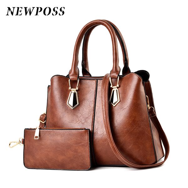 newposs women bag oil wax womens leather handbags luxury lady hand bags with purse pocket women messenger bag big tote sac bols
newposs women bag oil wax womens leather handbags luxury lady hand bags with purse pocket women messenger bag big tote sac bols