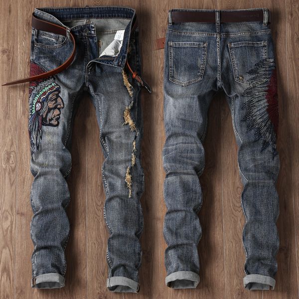2020 new fashion mens ripped designer jeans italian luxury fashion brand hip hop rapper motorcycle denim mens jeans size 28-38, Blue
2020 new fashion mens ripped designer jeans italian luxury fashion brand hip hop rapper motorcycle denim mens jeans size 28-38, Blue