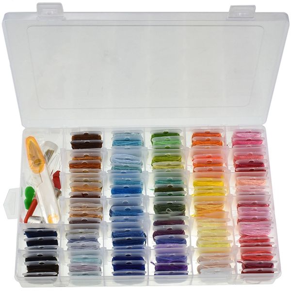 96pcs вышивки зубочистки крестом kit резьба с threader катушки швейные иглы для хранения box вышивки starter kit, Black
96pcs вышивки зубочистки крестом kit резьба с threader катушки швейные иглы для хранения box вышивки starter kit, Black