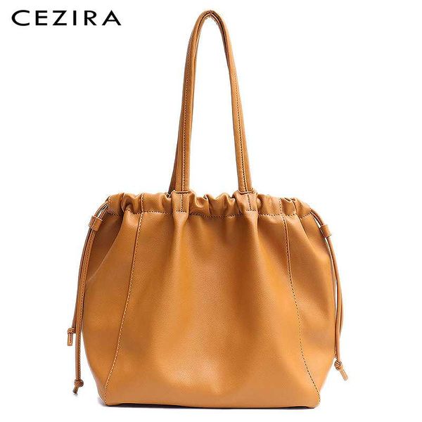 cezira faux leather tote women large shoulder bag lady drawstring bucket hobo handbag soft pu female fashion purse
cezira faux leather tote women large shoulder bag lady drawstring bucket hobo handbag soft pu female fashion purse