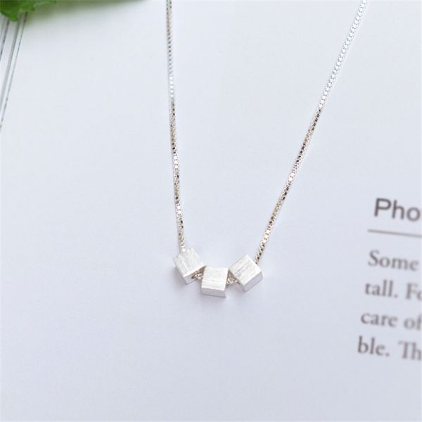 classic simple squares cube long necklaces woman 2020 tibetan sliver box chain choker pendant necklace female girl kxl1023, Silver
classic simple squares cube long necklaces woman 2020 tibetan sliver box chain choker pendant necklace female girl kxl1023, Silver