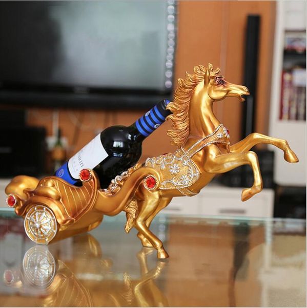 luxury gold and silver wine holders hand made horse statue elephant figurines table art racks for home decoration
luxury gold and silver wine holders hand made horse statue elephant figurines table art racks for home decoration