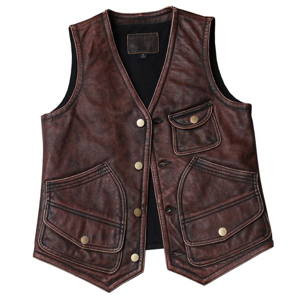 2020 vintage brown japan style casual leather vest men plus size 5xl genuine cowhide spring slim fit short leaher vest, Black;white
2020 vintage brown japan style casual leather vest men plus size 5xl genuine cowhide spring slim fit short leaher vest, Black;white