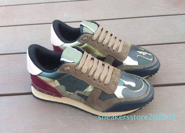 fashion rockrunner camouflage sneaker studded designer shoes men women flats trainers mesh leather combo rock runner shoes with box s03, Black
fashion rockrunner camouflage sneaker studded designer shoes men women flats trainers mesh leather combo rock runner shoes with box s03, Black