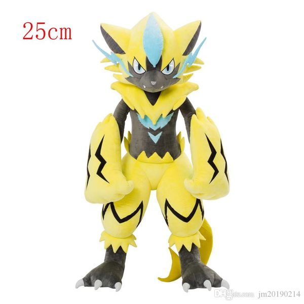 new zeraora soft doll plush toy for kids christmas halloween gifts 25cm