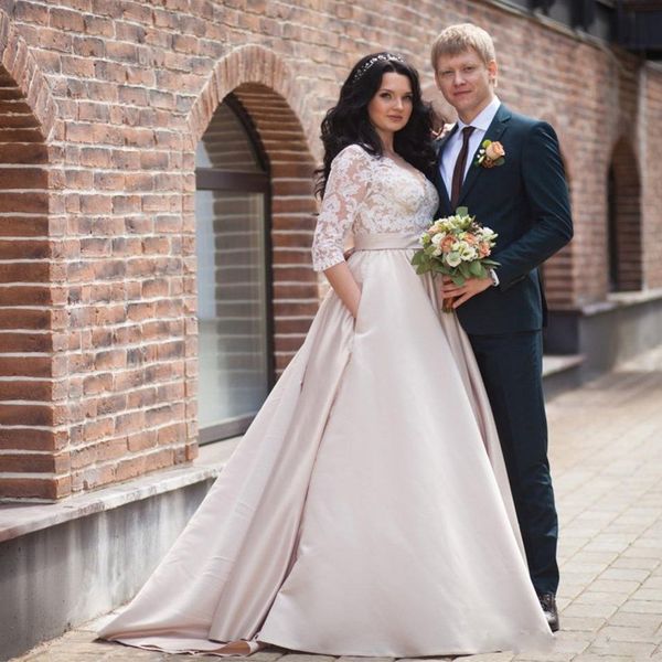 white ivory champagne wedding dresses 2020 long sleeve lace appliques bridal gowns vestido de noiva longo custom made sweep train
white ivory champagne wedding dresses 2020 long sleeve lace appliques bridal gowns vestido de noiva longo custom made sweep train