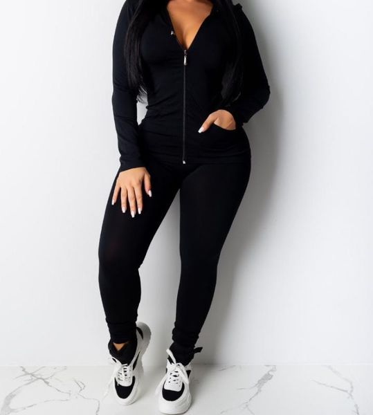 two piece dress women tracksuit 2 pcs sets solid color hooded long sleeve zipper + legging tight pant casual women's outfit clothes set, White
two piece dress women tracksuit 2 pcs sets solid color hooded long sleeve zipper + legging tight pant casual women's outfit clothes set, White