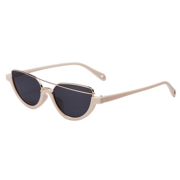 korean style designer cat eye sunglasses women vintage semi-metallic reflective glasses for women mirror retro gaf, White;black
korean style designer cat eye sunglasses women vintage semi-metallic reflective glasses for women mirror retro gaf, White;black