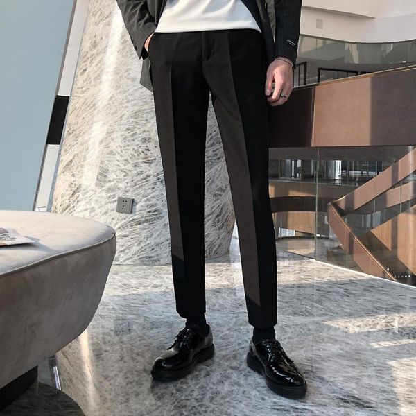male korea japan streertwear hip hop vintage fashion slim fit ankle-length pants men business casual suit pant, White;black
male korea japan streertwear hip hop vintage fashion slim fit ankle-length pants men business casual suit pant, White;black