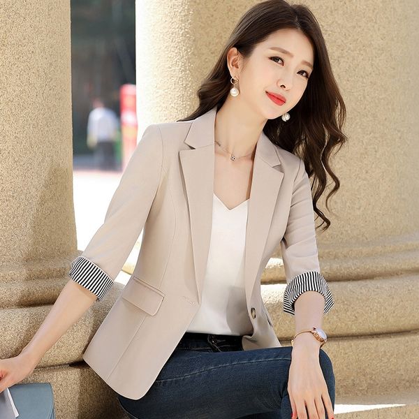 apricot small women's 2020 spring and summer casual korean style suit waist-tight jacket jacket seven-quarter sleeve suit thin top, White;black
apricot small women's 2020 spring and summer casual korean style suit waist-tight jacket jacket seven-quarter sleeve suit thin top, White;black
