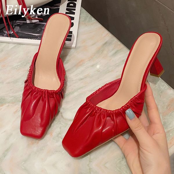 eilyken fashion pleated pu leather pumps square toe low heel ankle lace-up women sandals evening party dress stiletto slippers, Black
eilyken fashion pleated pu leather pumps square toe low heel ankle lace-up women sandals evening party dress stiletto slippers, Black