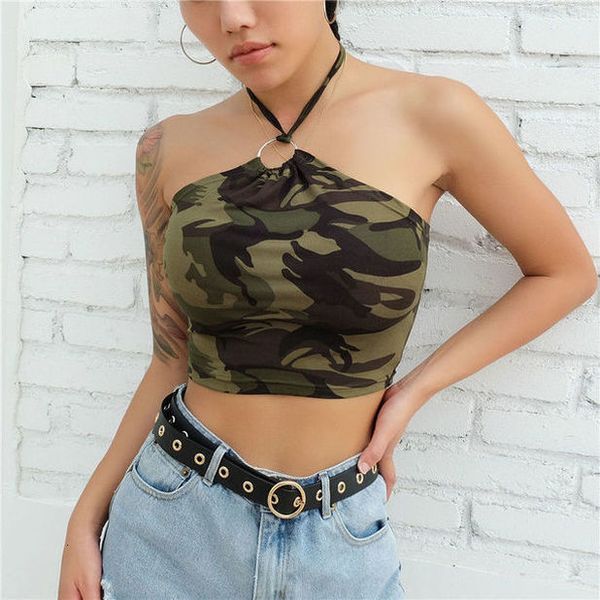 summer womens halter backless summer bandage camouflage ring slim vest club party tank crop, White
summer womens halter backless summer bandage camouflage ring slim vest club party tank crop, White