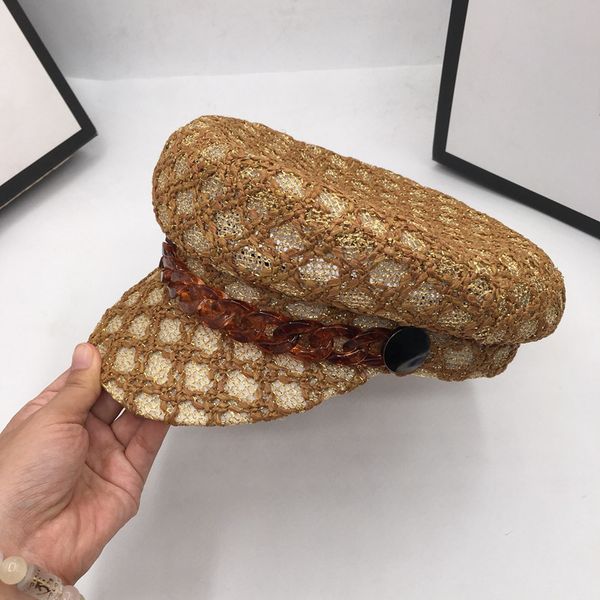 small and pure and fresh summer air cap female han edition joker navy travel shopping boom straw hat fashion chain, Blue;gray
small and pure and fresh summer air cap female han edition joker navy travel shopping boom straw hat fashion chain, Blue;gray