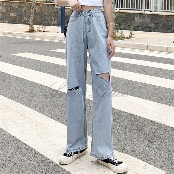 women's jeans 2021 summer high waist ripped straight thin section loose mopping trousers, Blue
women's jeans 2021 summer high waist ripped straight thin section loose mopping trousers, Blue