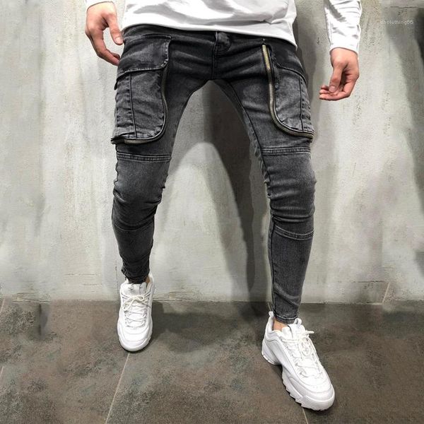 pocket skinny mens jeans light casual men designer pencil pants four seasons fashion mens clothing big, Blue
pocket skinny mens jeans light casual men designer pencil pants four seasons fashion mens clothing big, Blue