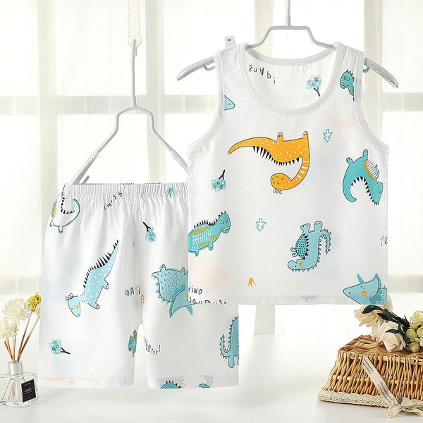 bzhrg cool whale small middle children's vest shorts pajamas cotton silk cotton silk summer children's vest shorts sleeveless home, Blue
bzhrg cool whale small middle children's vest shorts pajamas cotton silk cotton silk summer children's vest shorts sleeveless home, Blue
