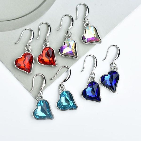 blue red crystal heart drop earrings for women silver color ear jewelry hanging dangle earring wedding gift
blue red crystal heart drop earrings for women silver color ear jewelry hanging dangle earring wedding gift