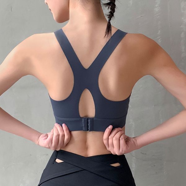 2020 three breasted women's sports bra shockproof gathered underwear open back fitness yoga bra running jogging sports crop top, White;black
2020 three breasted women's sports bra shockproof gathered underwear open back fitness yoga bra running jogging sports crop top, White;black