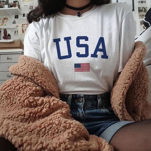 harajuku summer usa letter print women loose short sleeve fun ins chic plus size streetwear fashion casual t shirt, White
harajuku summer usa letter print women loose short sleeve fun ins chic plus size streetwear fashion casual t shirt, White