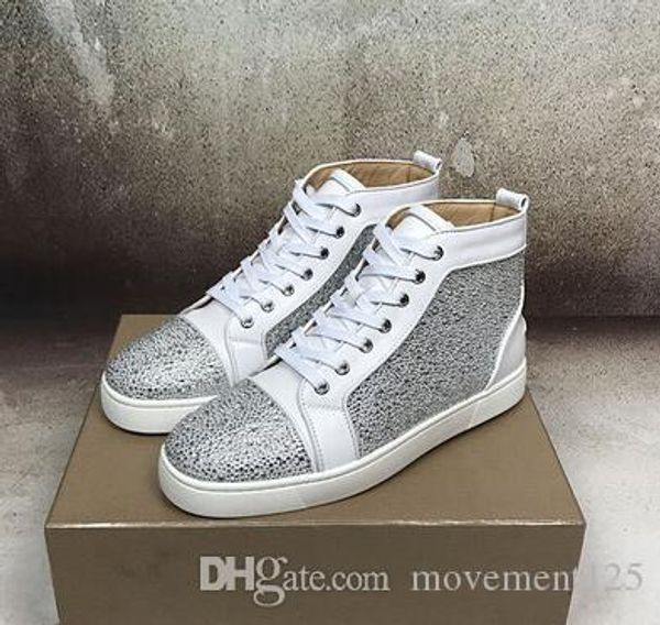 16 цветов популярного rhinestone красного bottom высоких кроссовки обувь мужчины женщина роскошный кристалл скейтборд walking - свадебные пл, Black
16 цветов популярного rhinestone красного bottom высоких кроссовки обувь мужчины женщина роскошный кристалл скейтборд walking - свадебные пл, Black