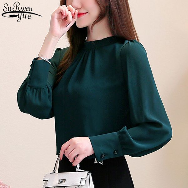 long sleeve blouse women office lady 2020 autumn new chiffon elegant solid pullover shirt for women plus size ladies 10600, White
long sleeve blouse women office lady 2020 autumn new chiffon elegant solid pullover shirt for women plus size ladies 10600, White