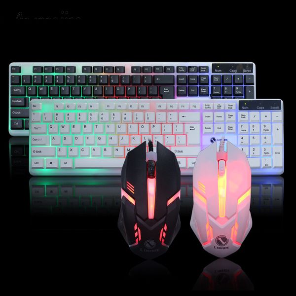 mechanical feel keyboard gaming wired mouse sets 104 button illuminate keyboard with backlight pc key board led keybord mause
mechanical feel keyboard gaming wired mouse sets 104 button illuminate keyboard with backlight pc key board led keybord mause