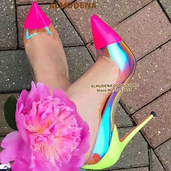 pink pointed toe clear pvc high heel pumps 12cm 10cm 8cm stiletto heels neon yellow heel color patchwork wedding shoes, Black
pink pointed toe clear pvc high heel pumps 12cm 10cm 8cm stiletto heels neon yellow heel color patchwork wedding shoes, Black