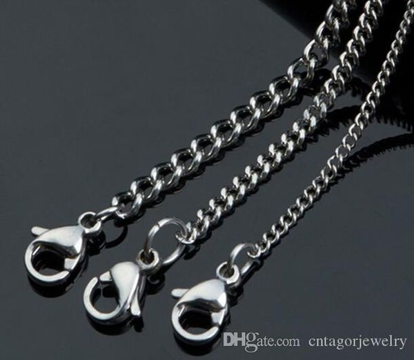 width 1.0mm/1.5mm/1.8mm/2.0mm/2.5mm/3.0mm/3.5mm/4.5mm shinny 316l stainless steel small size thin tiny curb chain necklace (18"-22", Silver
width 1.0mm/1.5mm/1.8mm/2.0mm/2.5mm/3.0mm/3.5mm/4.5mm shinny 316l stainless steel small size thin tiny curb chain necklace (18"-22", Silver