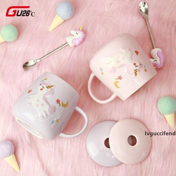novelty cartoon unicorn coffee mug with lid and 3d unicorn star spoon pink coffee milk tea cup creative gift for girls t200506
novelty cartoon unicorn coffee mug with lid and 3d unicorn star spoon pink coffee milk tea cup creative gift for girls t200506