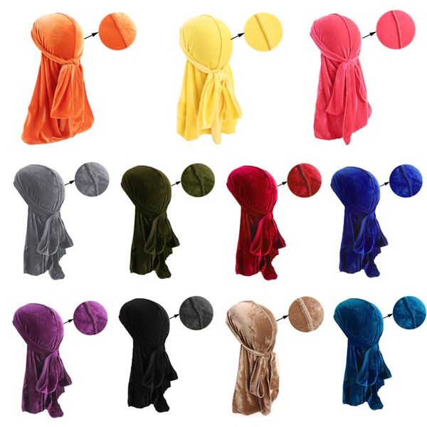 men men women winter velvet glitter solid color turban hat extra long tail wide straps bandana pirate headwrap biker hair, Yellow
men men women winter velvet glitter solid color turban hat extra long tail wide straps bandana pirate headwrap biker hair, Yellow