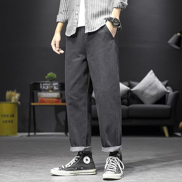 black retro designer men's jeans solid color large size cotton denim pants men's fashion classic authentic jeans, Blue
black retro designer men's jeans solid color large size cotton denim pants men's fashion classic authentic jeans, Blue