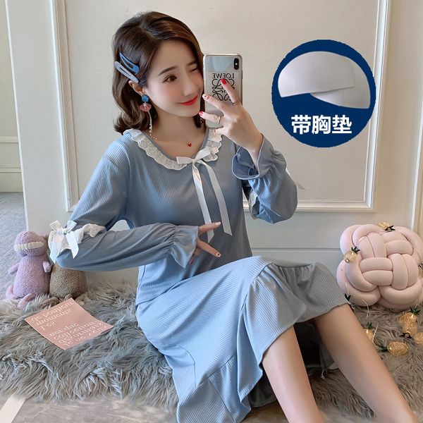 women's sleepwear 2021 autumn sweet princess 100% cotton long sleeve nightgowns for women lace night dress nightdress home nighty, Black;red
women's sleepwear 2021 autumn sweet princess 100% cotton long sleeve nightgowns for women lace night dress nightdress home nighty, Black;red