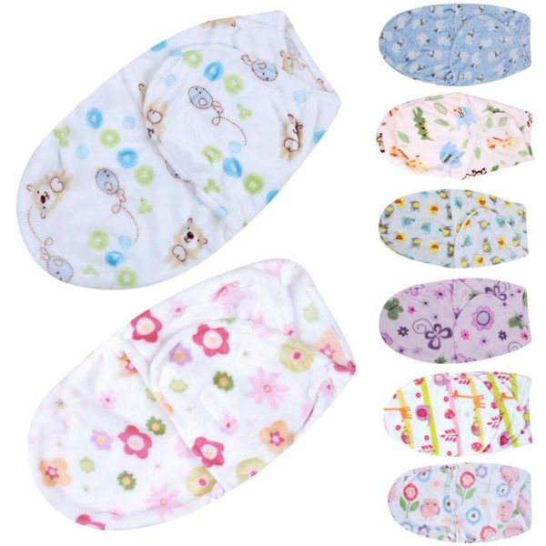 Lovely Baby Envelope Swaddle Wrap Soft Baby Blankets Newborn Swaddle Wrap Infant Sleeping Bag Warm Bedding Blanket For 0-6m
