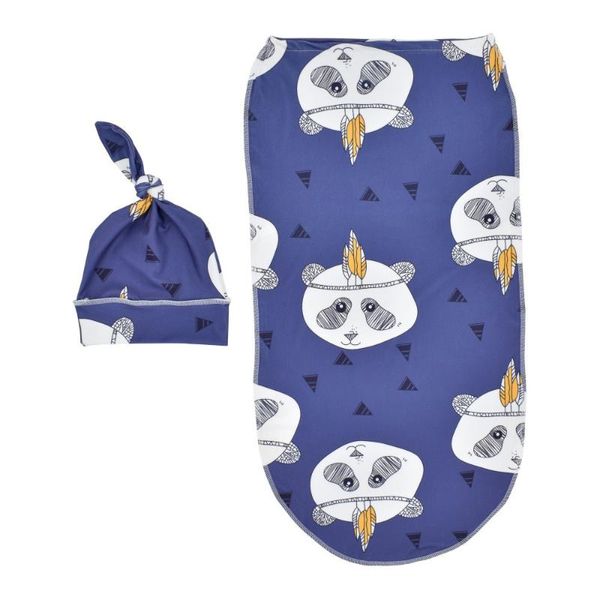 Soft Stretchable Infant Sleeping Bag Swaddle Wrap Hat Set Receiving Blanket For Newborns Perfect For Girls Boys Gifts