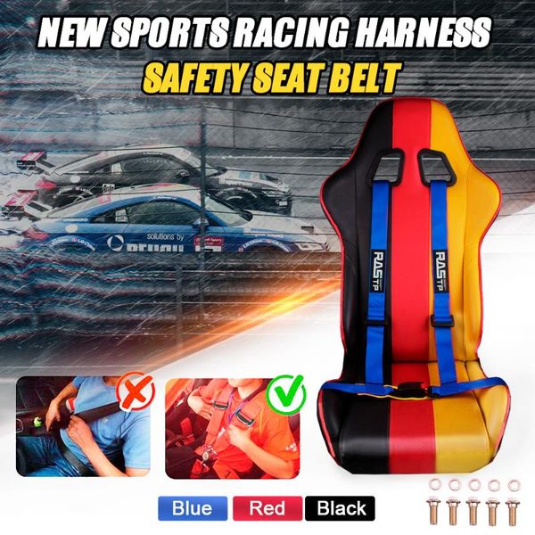 rastp-universal 2 inch 4 point racing seat belt safety harness red/blue/black sports racing harness seat belt -bag032-tp
rastp-universal 2 inch 4 point racing seat belt safety harness red/blue/black sports racing harness seat belt -bag032-tp
