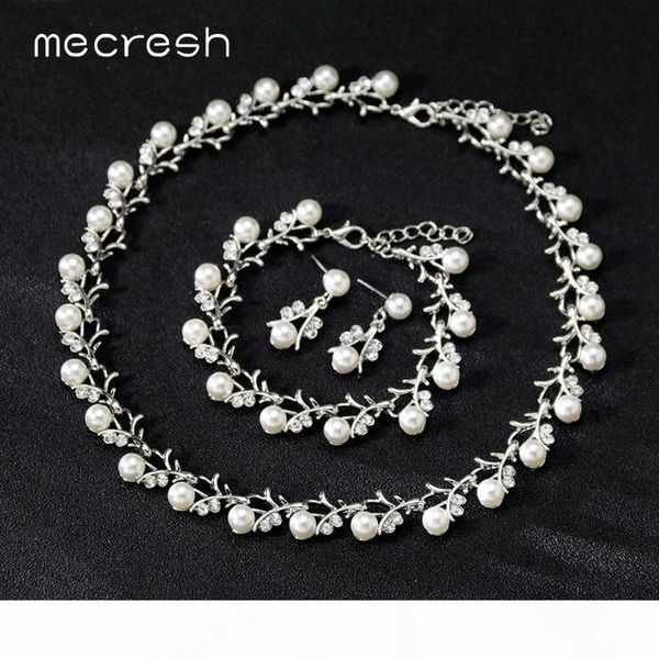 ridal jewelry sets mecresh simulated pearl bridal wedding jewelry set women gold cute small branch necklace drop earrings bracelet set tl, Silver
ridal jewelry sets mecresh simulated pearl bridal wedding jewelry set women gold cute small branch necklace drop earrings bracelet set tl, Silver