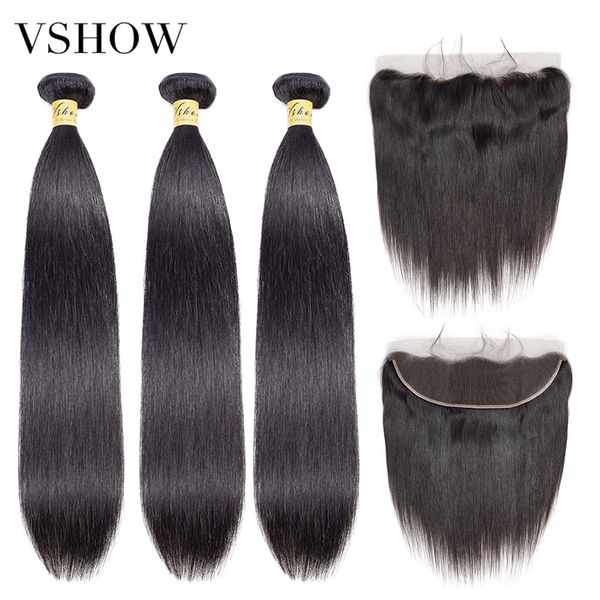 vshow malaysian straight human hair bundles with frontal closure remy hair extensions 3 or 4 hair bundles with lace frontal, Black
vshow malaysian straight human hair bundles with frontal closure remy hair extensions 3 or 4 hair bundles with lace frontal, Black