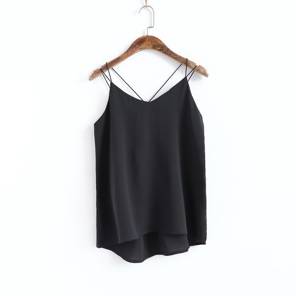 303-2022 vest vest chiffon camisole women's summer outer wear loose slimming v-neck cross inner base top, Camo
303-2022 vest vest chiffon camisole women's summer outer wear loose slimming v-neck cross inner base top, Camo