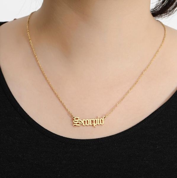 necklaces 2020 constellation zodiac necklaces jewelry for women antique style designed letter taurus aries necklaces collier, Silver
necklaces 2020 constellation zodiac necklaces jewelry for women antique style designed letter taurus aries necklaces collier, Silver