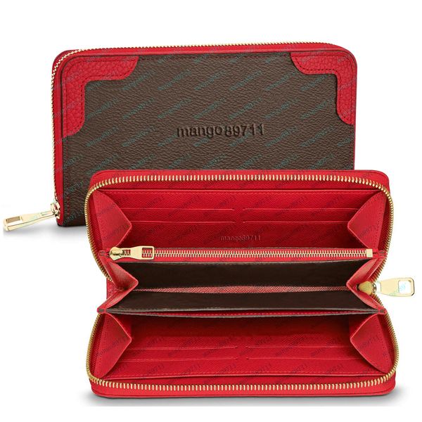 long purses single zipper wallet coins men genuine leather purse card holder travel long business women clutch wallet with dust bag, Red;black 
long purses single zipper wallet coins men genuine leather purse card holder travel long business women clutch wallet with dust bag, Red;black