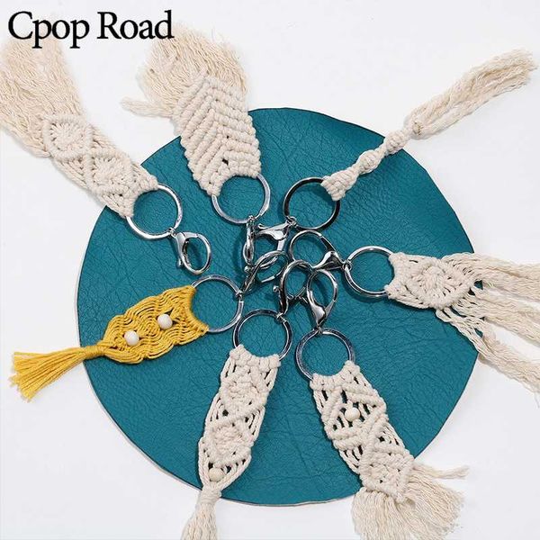 cpop boho creative car macrame keychains long handmade weave tassel keychain gift for women friend drop shipping wholesale, Silver
cpop boho creative car macrame keychains long handmade weave tassel keychain gift for women friend drop shipping wholesale, Silver