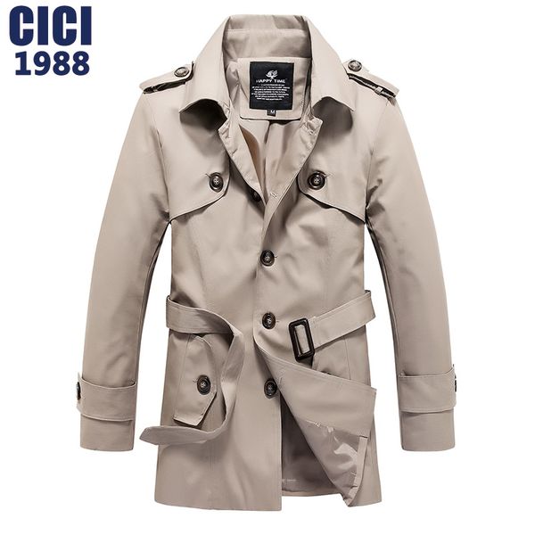 men's trench coat 2020 men's fashion slim thin section single breasted trench coat korean men in the long section coat105, Tan;black 
men's trench coat 2020 men's fashion slim thin section single breasted trench coat korean men in the long section coat105, Tan;black