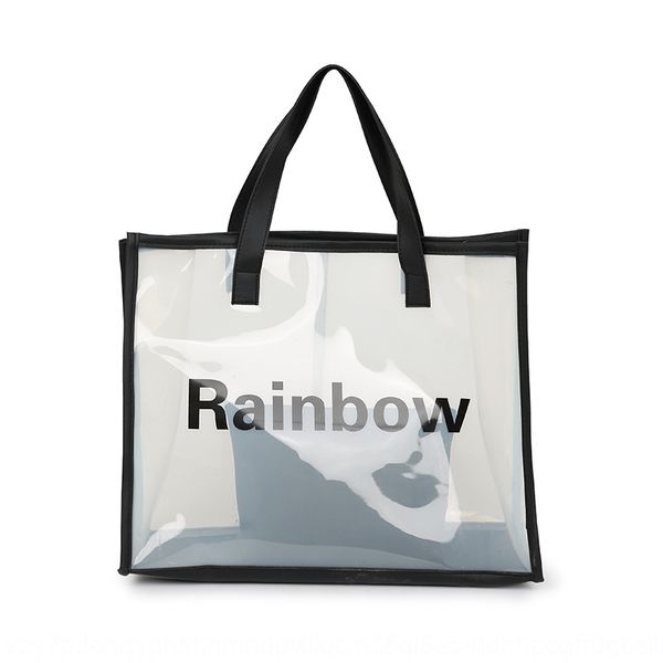 new transparent women's jelly casual korean style all-match large capacity single shoulder fashion handbag handbag
new transparent women's jelly casual korean style all-match large capacity single shoulder fashion handbag handbag