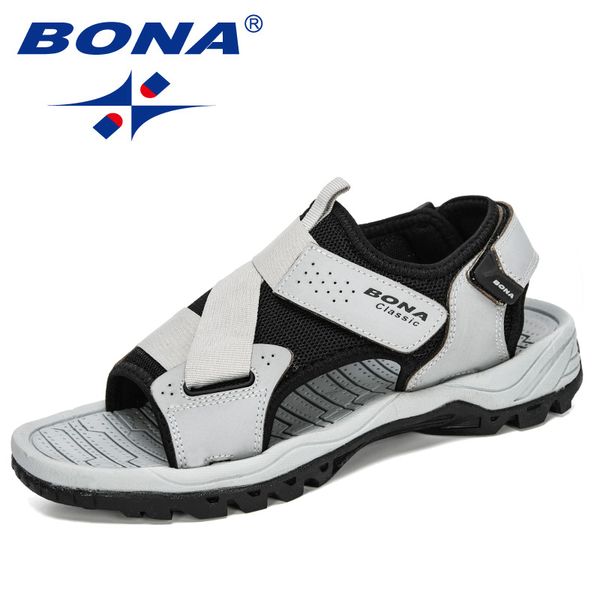 bona 2020 new designers action leather sandals comfortable man shoes fashion sandalia masculina casual flip flops flat sandals, Black
bona 2020 new designers action leather sandals comfortable man shoes fashion sandalia masculina casual flip flops flat sandals, Black