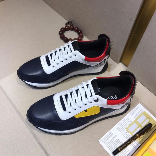black leather men and women low to help rivet shoes tennis casual shoes big eyes fashion sports shoes original box 36-44 yards
black leather men and women low to help rivet shoes tennis casual shoes big eyes fashion sports shoes original box 36-44 yards